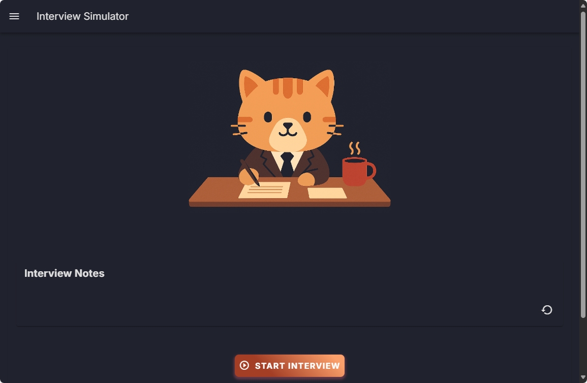 Initial View of the application